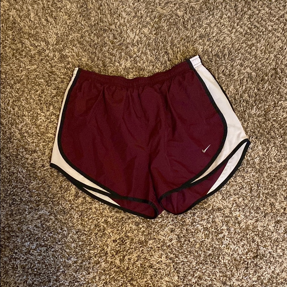 Maroon Nike shorts